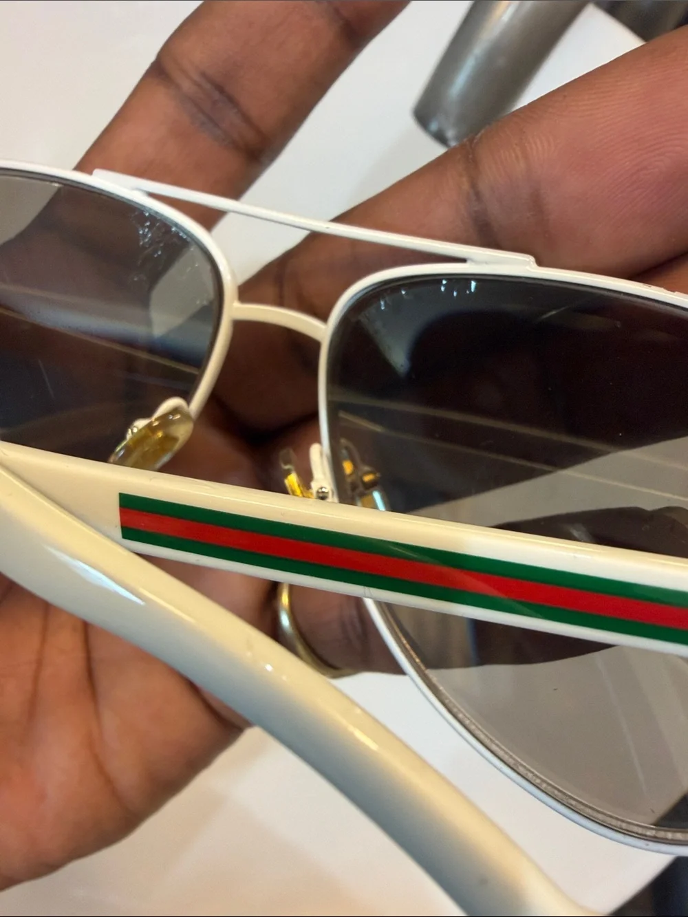 Men Gucci aviator sunglasses